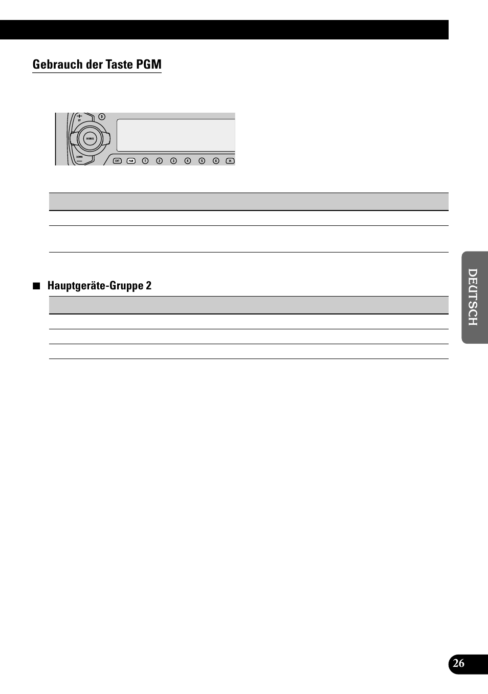 Gebrauch der taste pgm | Pioneer GEX-P700DAB User Manual | Page 107 / 124