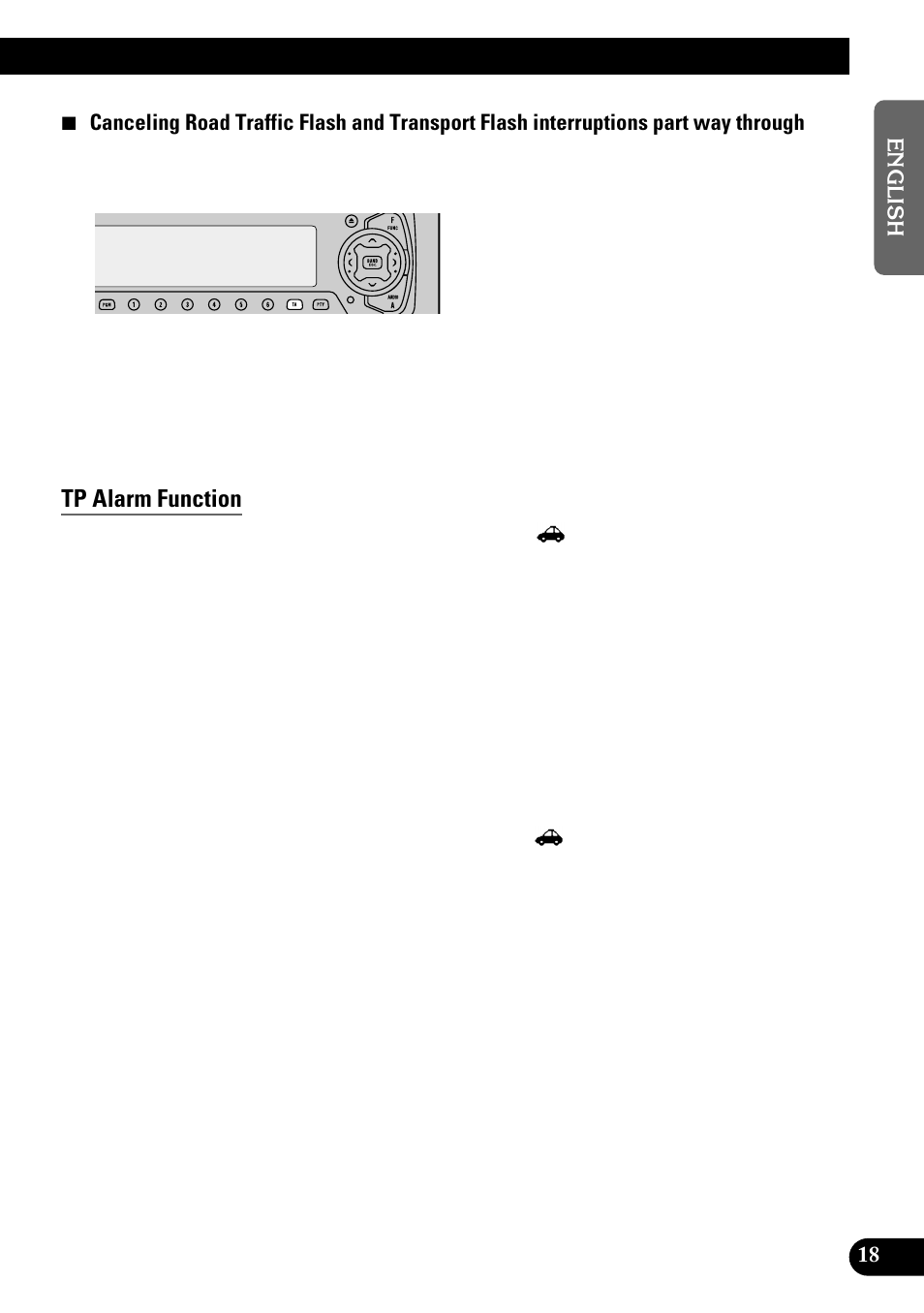 Tp alarm function | Pioneer GEX-P700DAB User Manual | Page 19 / 124