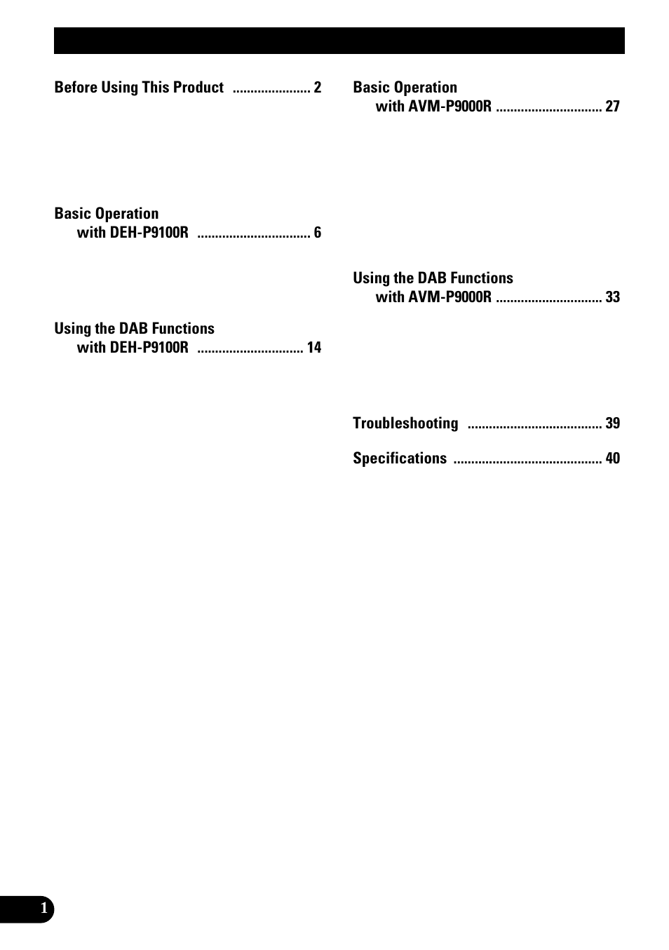 Pioneer GEX-P700DAB User Manual | Page 2 / 124