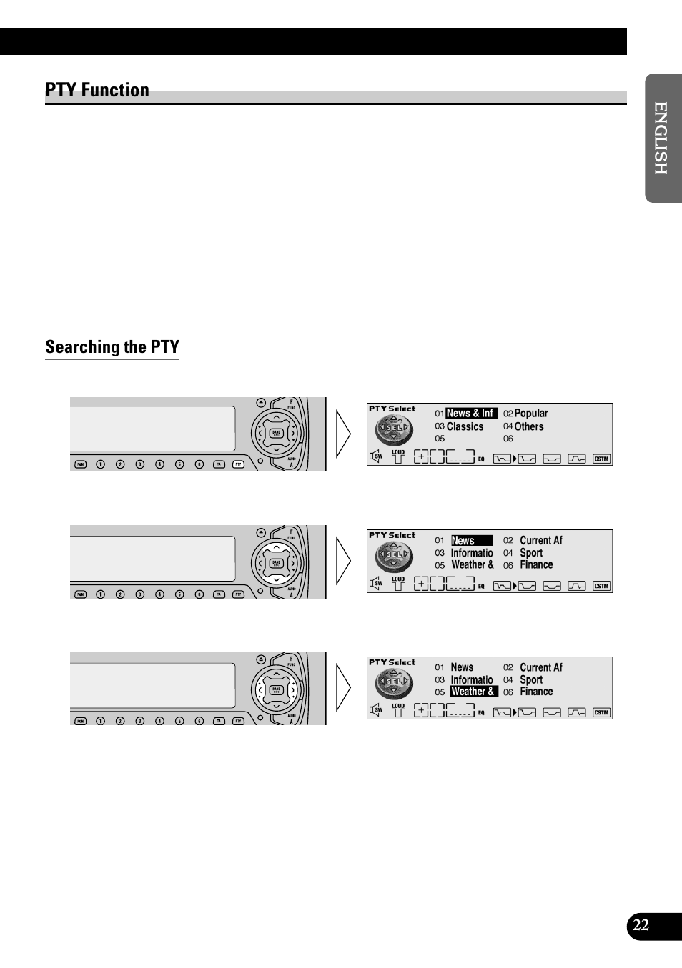 Pty function | Pioneer GEX-P700DAB User Manual | Page 23 / 124