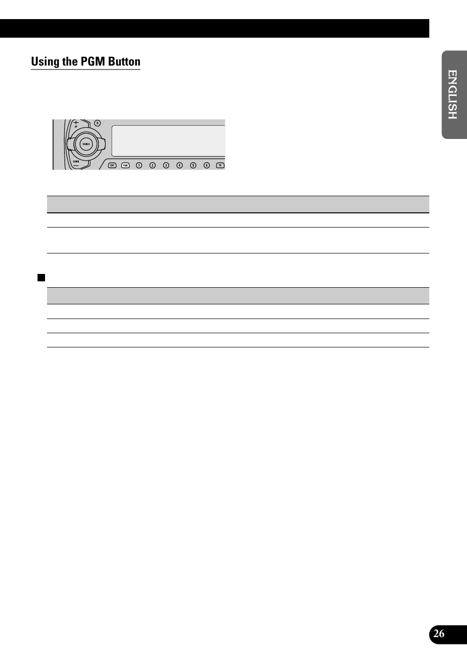 Using the pgm button | Pioneer GEX-P700DAB User Manual | Page 27 / 124