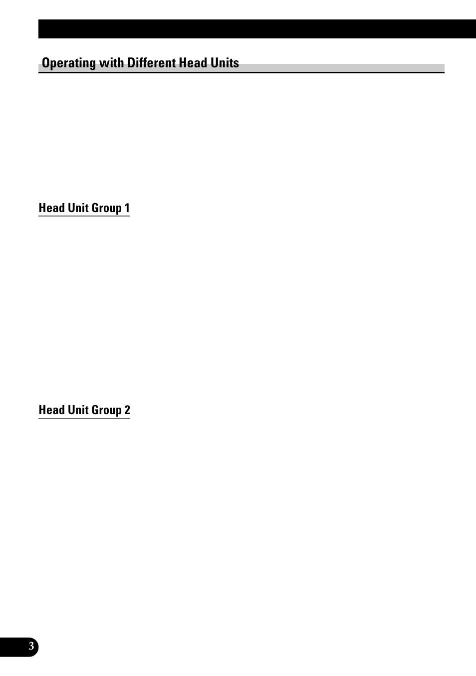 Operating with different head units, Before using this product, Head unit group 1 | Head unit group 2 | Pioneer GEX-P700DAB User Manual | Page 4 / 124