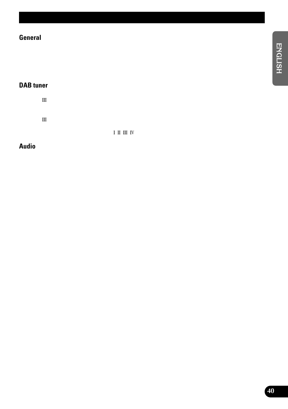 Specifications | Pioneer GEX-P700DAB User Manual | Page 41 / 124
