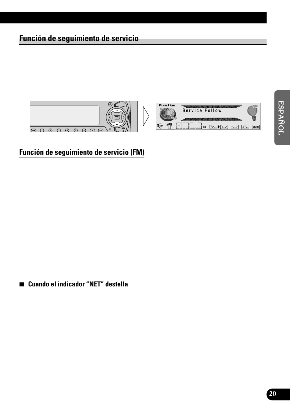 Función de seguimiento de servicio, Función de seguimiento de servicio (fm) | Pioneer GEX-P700DAB User Manual | Page 61 / 124