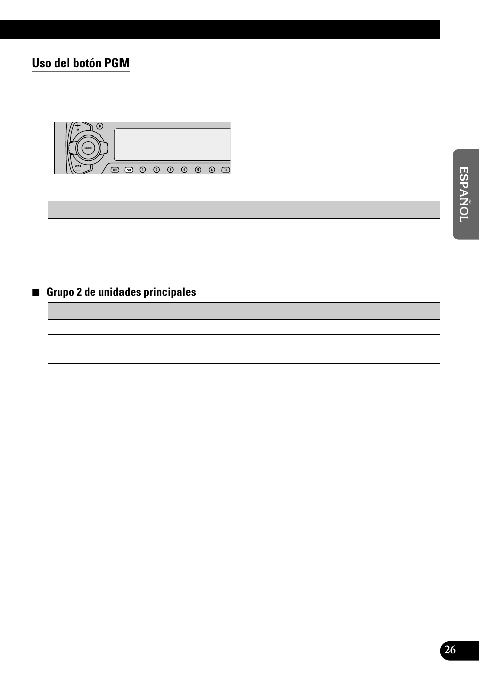 Uso del botón pgm | Pioneer GEX-P700DAB User Manual | Page 67 / 124