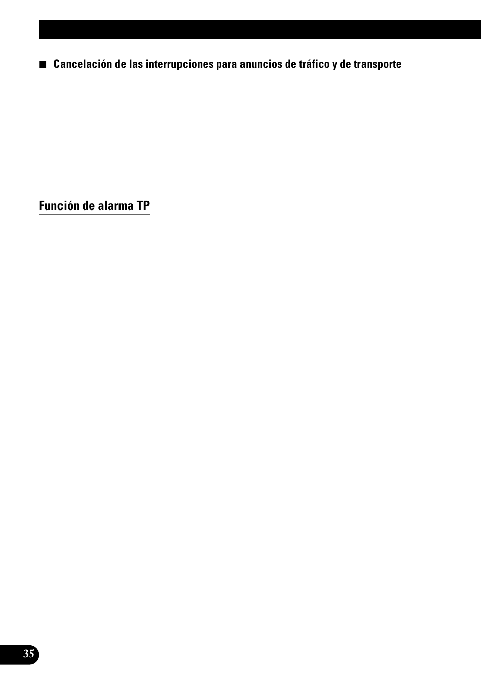 Uso de las funciones dab con avm-p9000r, Función de alarma tp | Pioneer GEX-P700DAB User Manual | Page 76 / 124