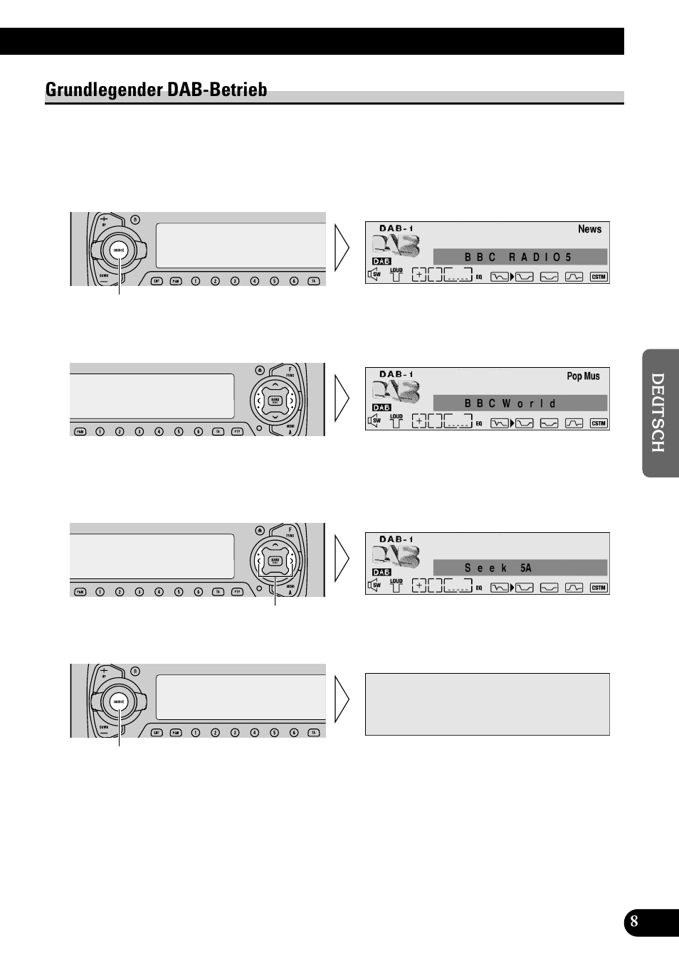 Grundlegender dab-betrieb | Pioneer GEX-P700DAB User Manual | Page 89 / 124