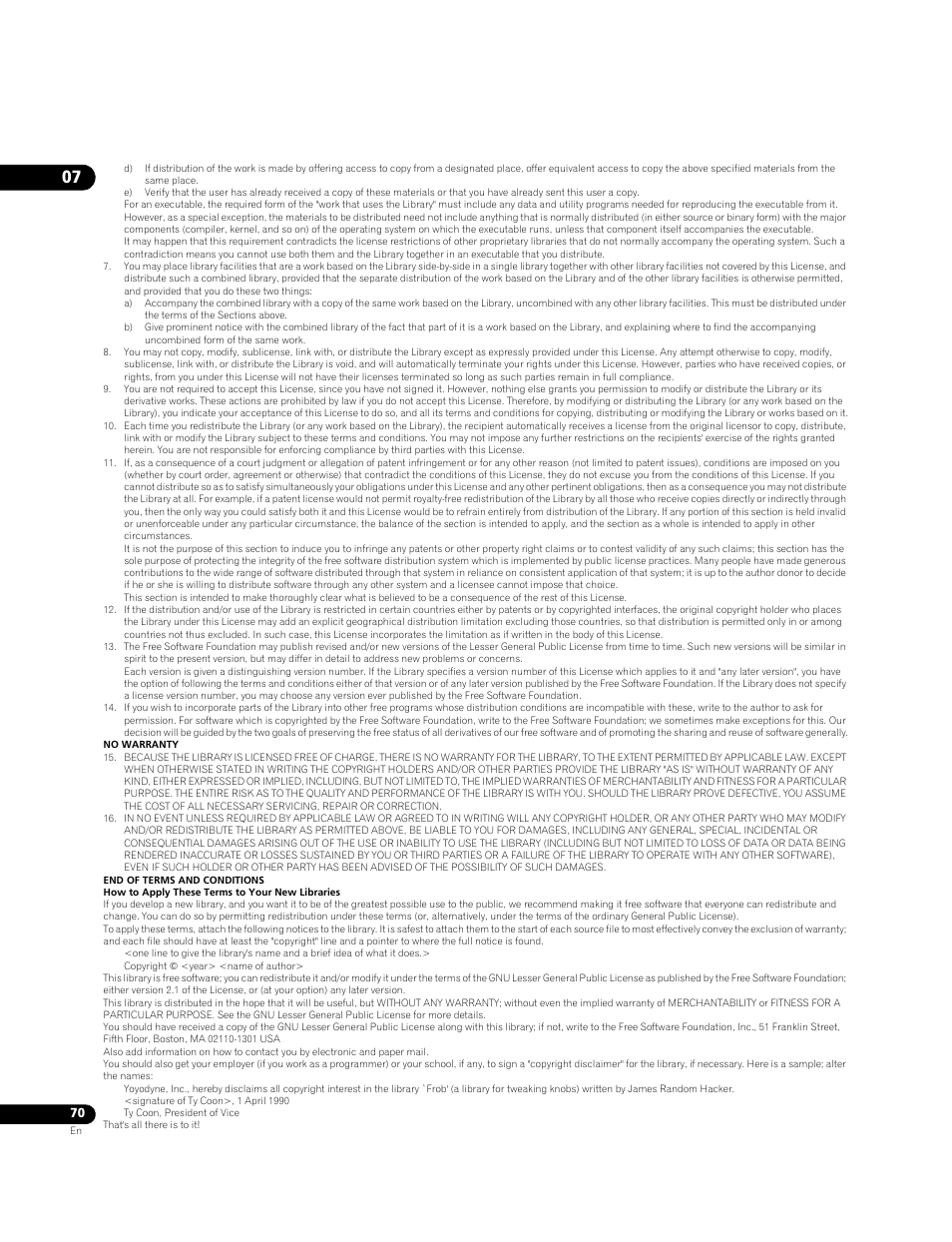 Pioneer BDP-LX71 User Manual | Page 70 / 72