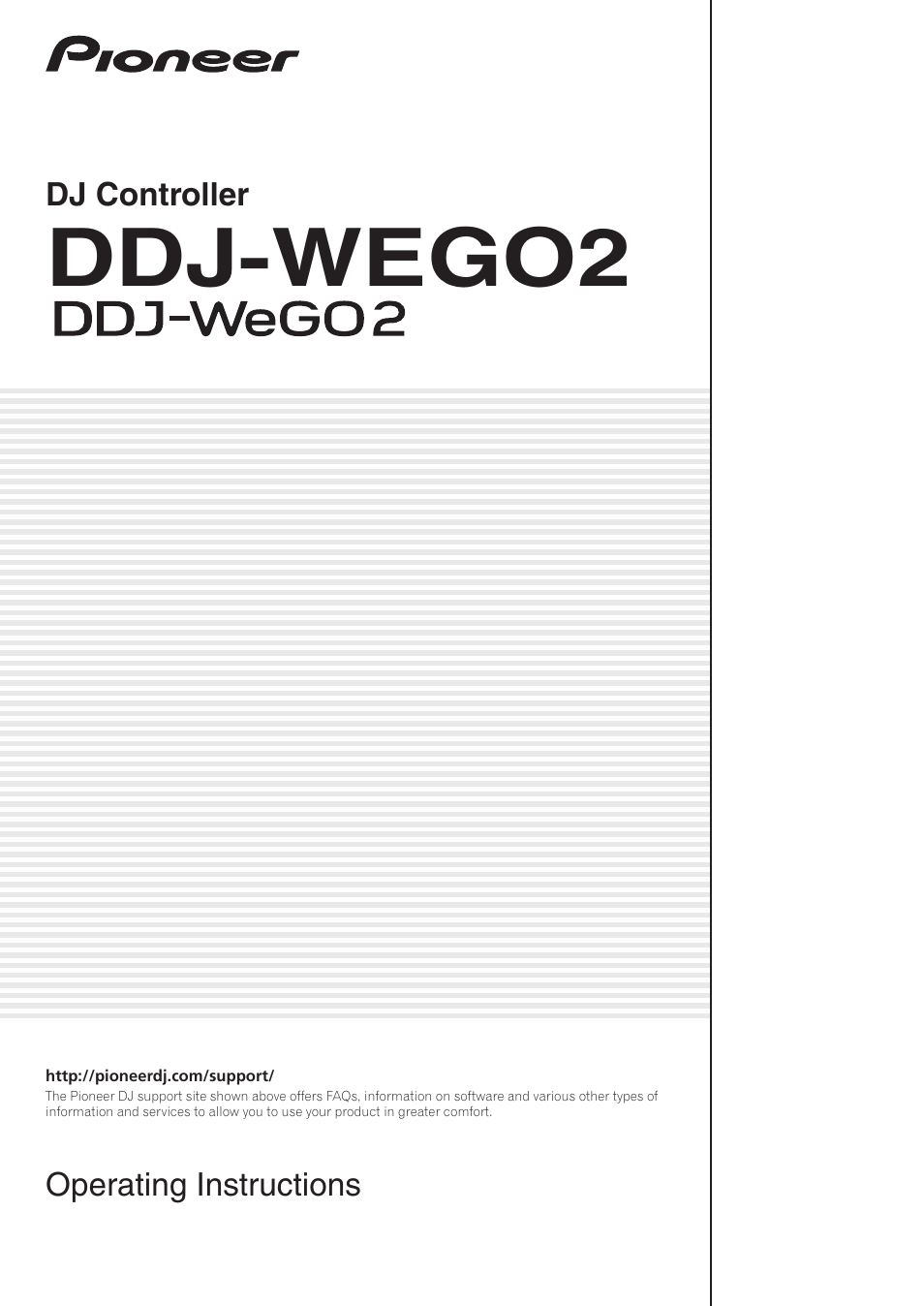 Pioneer DDJ-WeGO2 User Manual | 22 pages
