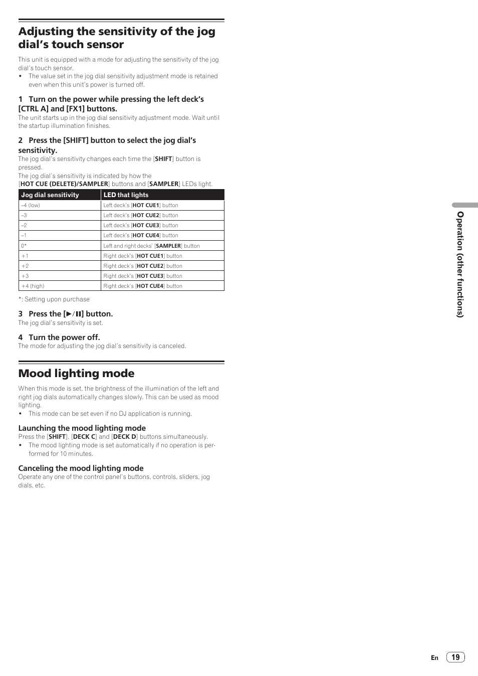 Mood lighting mode | Pioneer DDJ-WeGO2 User Manual | Page 19 / 22