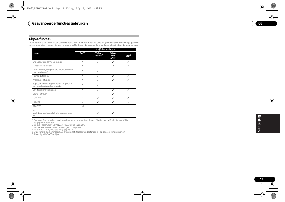 Afspeelfuncties, Geavanceerde functies gebruiken 05 | Pioneer PD-50-S User Manual | Page 77 / 116