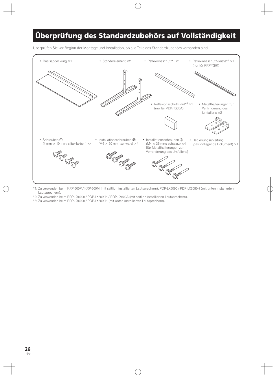 Vollständigkeit | Pioneer PDK-TS35A User Manual | Page 26 / 73