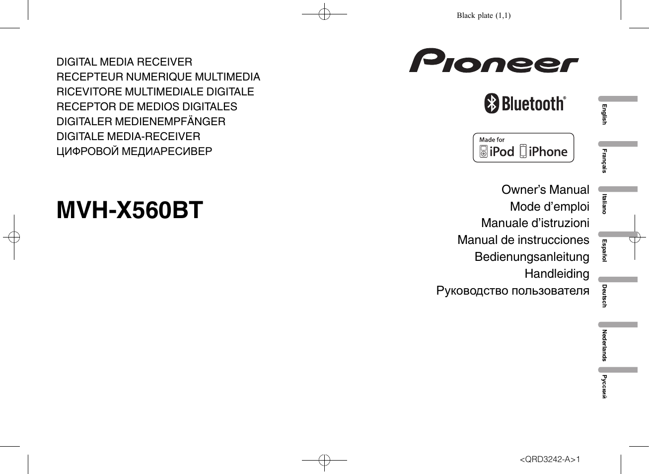Pioneer MVH-X560BT User Manual | 164 pages