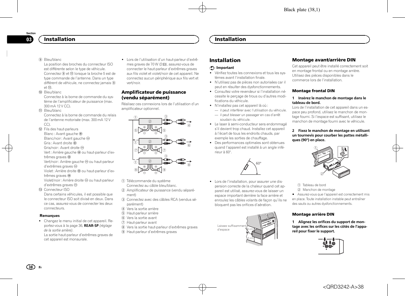 Installation | Pioneer MVH-X560BT User Manual | Page 38 / 164