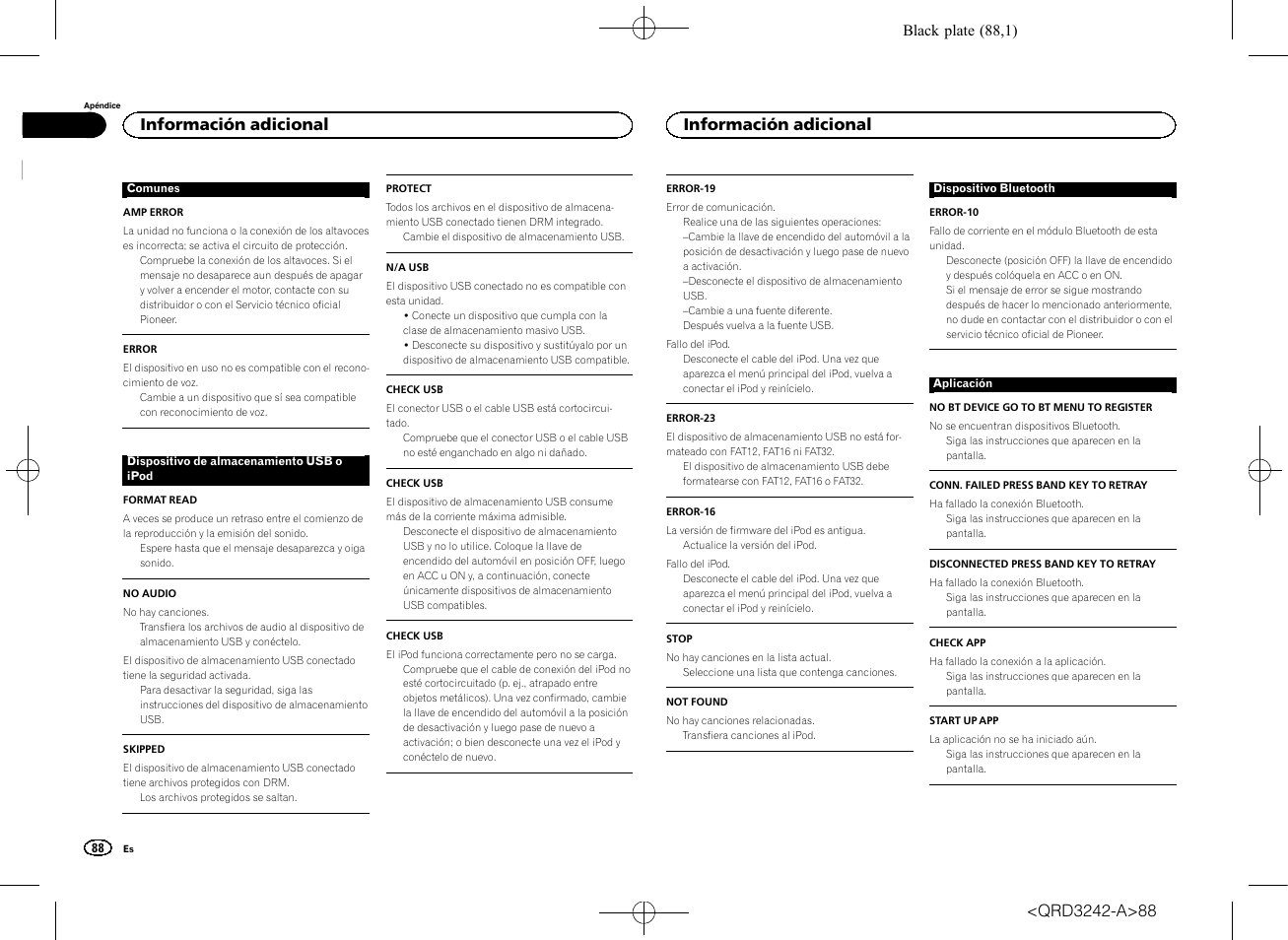 Información adicional | Pioneer MVH-X560BT User Manual | Page 88 / 164