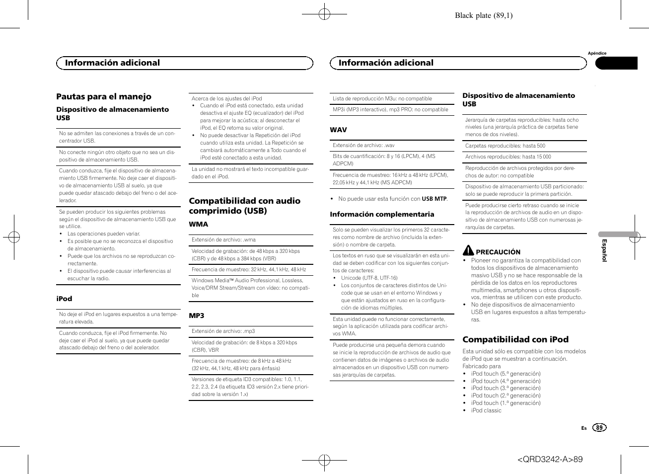 Pioneer MVH-X560BT User Manual | Page 89 / 164