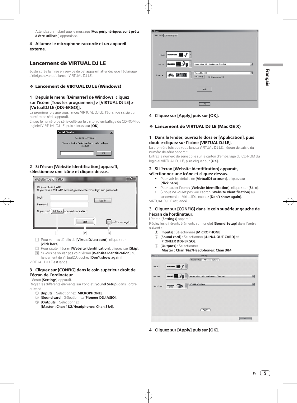 Lancement de virtual dj le | Pioneer DDJ-ERGO-V User Manual | Page 11 / 64