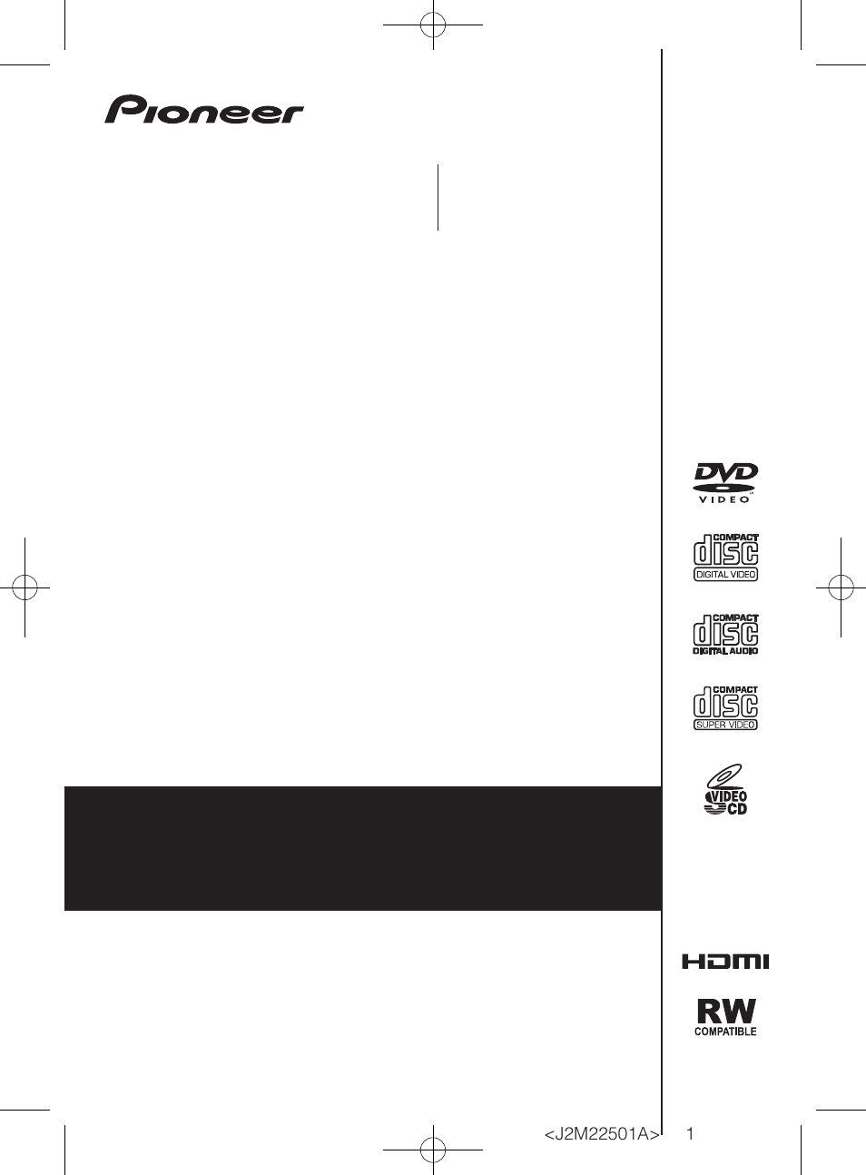 Pioneer DV-220V-K User Manual | 26 pages