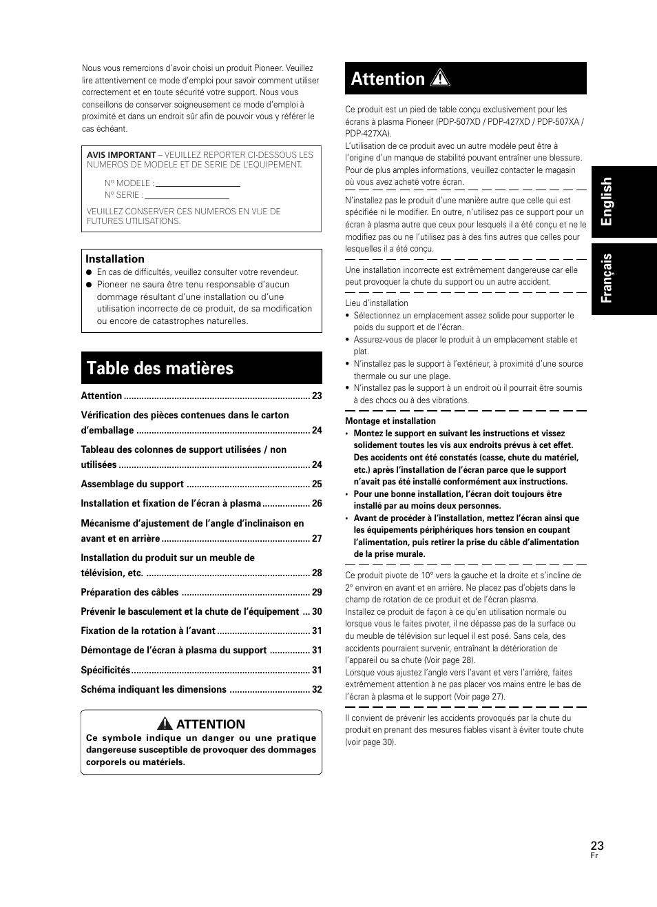 Pioneer PDK-TS25 User Manual | Page 23 / 89