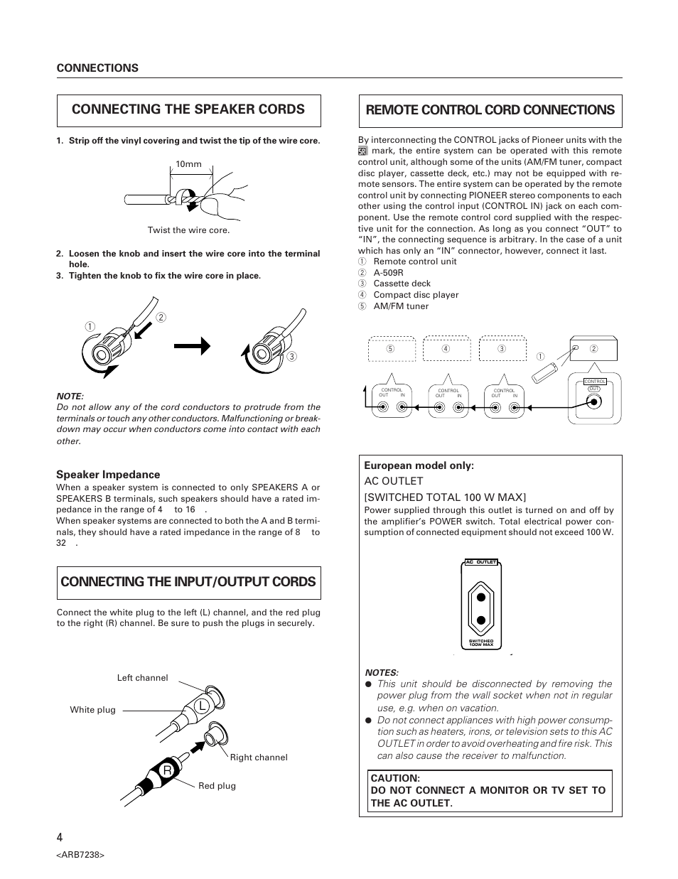 Pioneer A-509R User Manual | Page 4 / 12