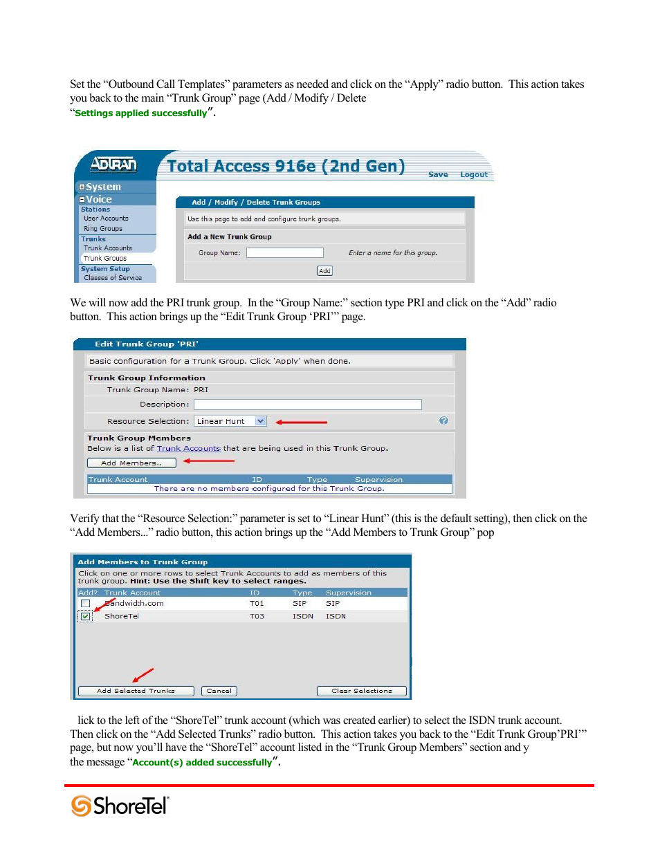 ADTRAN 220T1 User Manual | Page 26 / 32