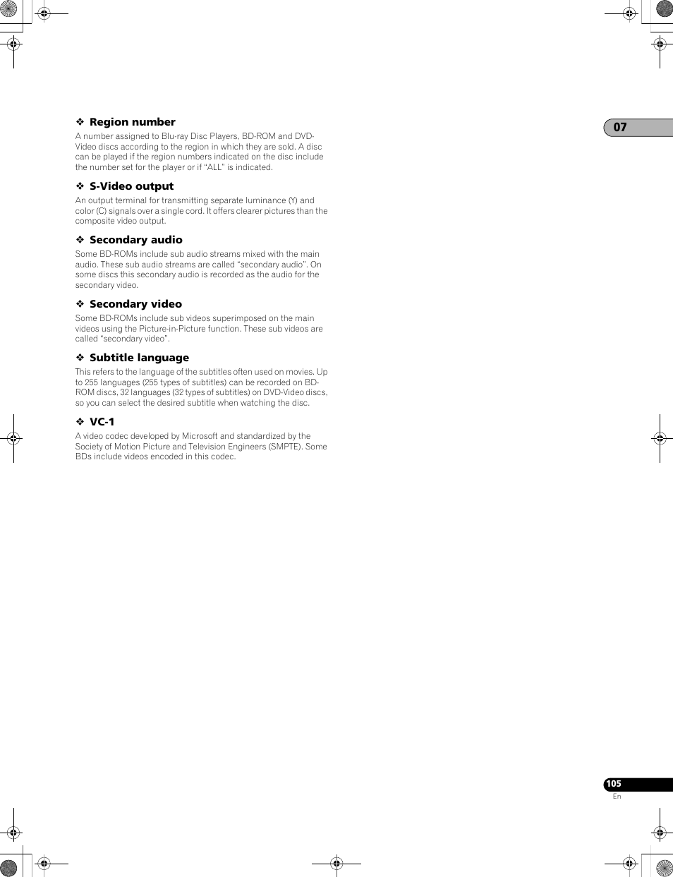 Pioneer LX01BD User Manual | Page 105 / 116