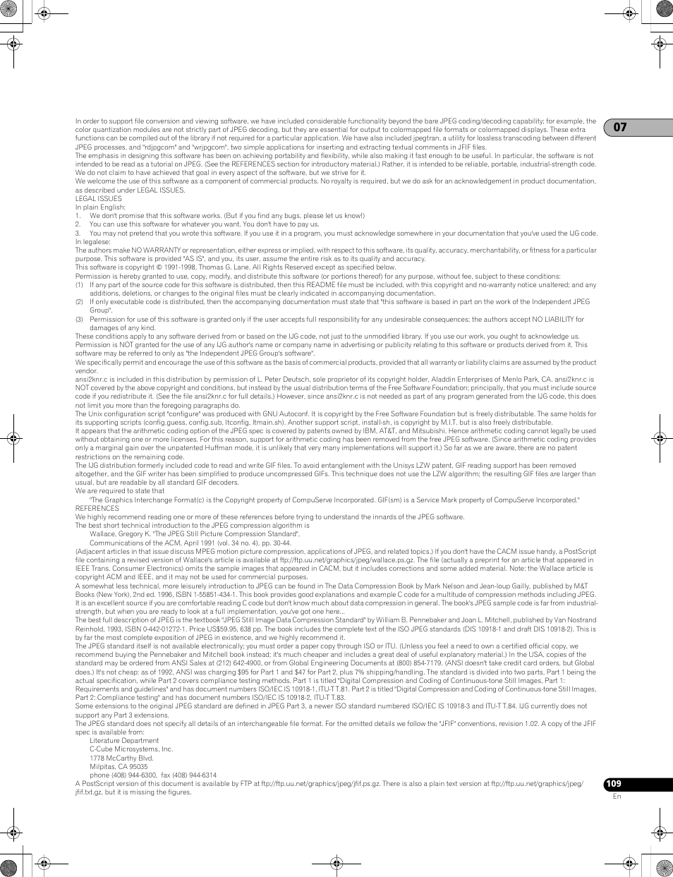 Pioneer LX01BD User Manual | Page 109 / 116