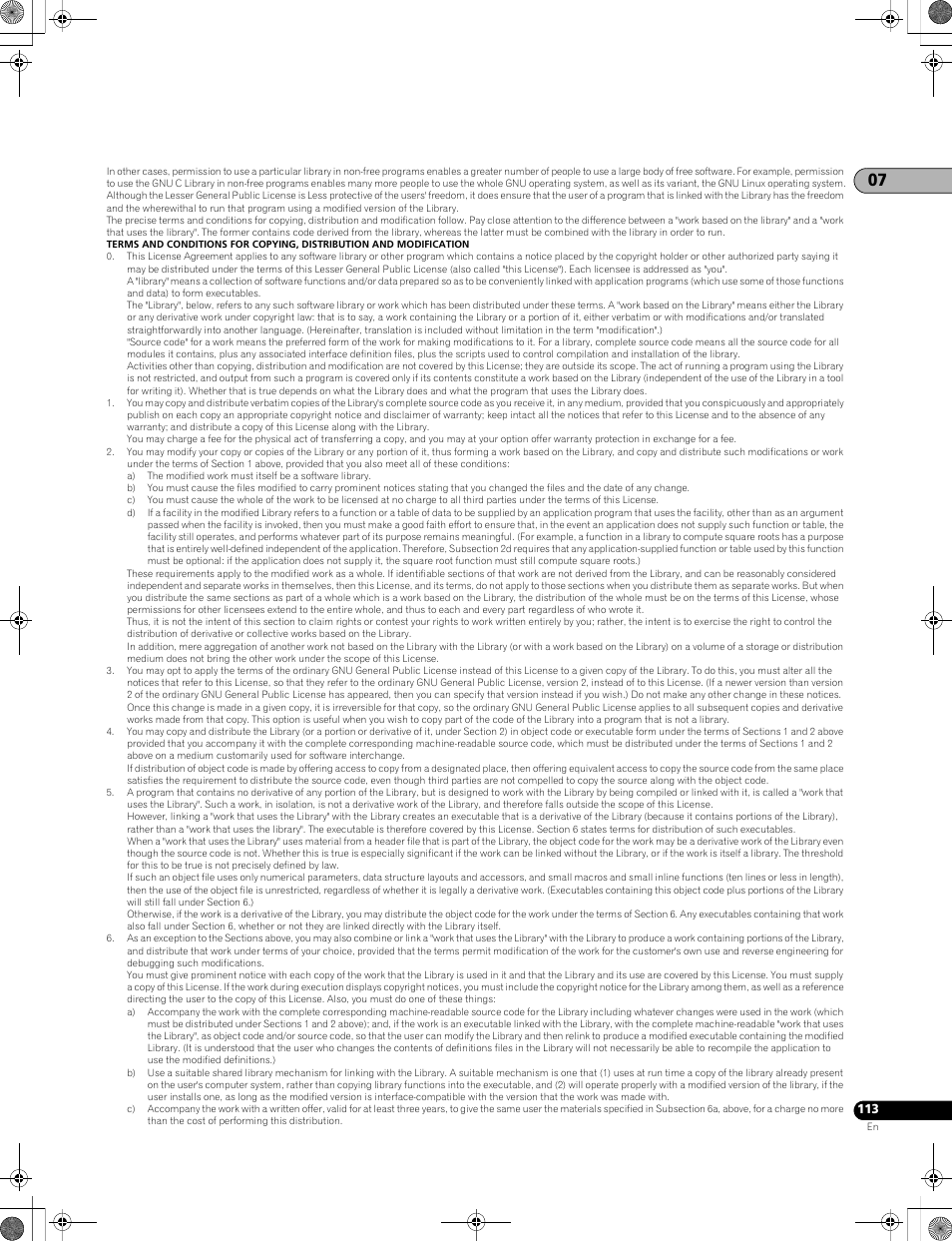 Pioneer LX01BD User Manual | Page 113 / 116