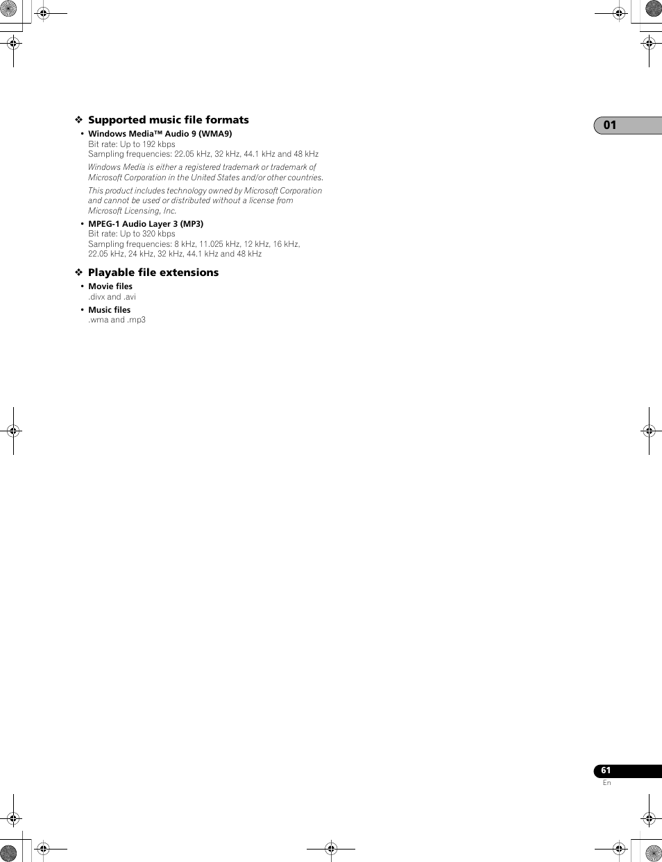 Pioneer LX01BD User Manual | Page 61 / 116