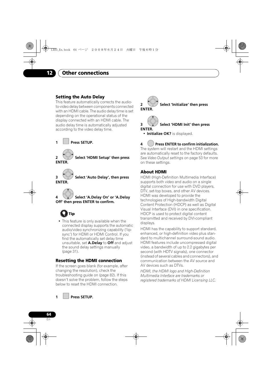 Other connections 12 | Pioneer LX03 User Manual | Page 64 / 88