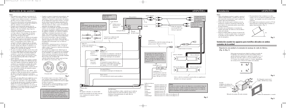 Fig. 3, Fig. 4 fig. 5, Fig. 1 | Fig. 2 | Pioneer FH-P4100R User Manual | Page 4 / 4