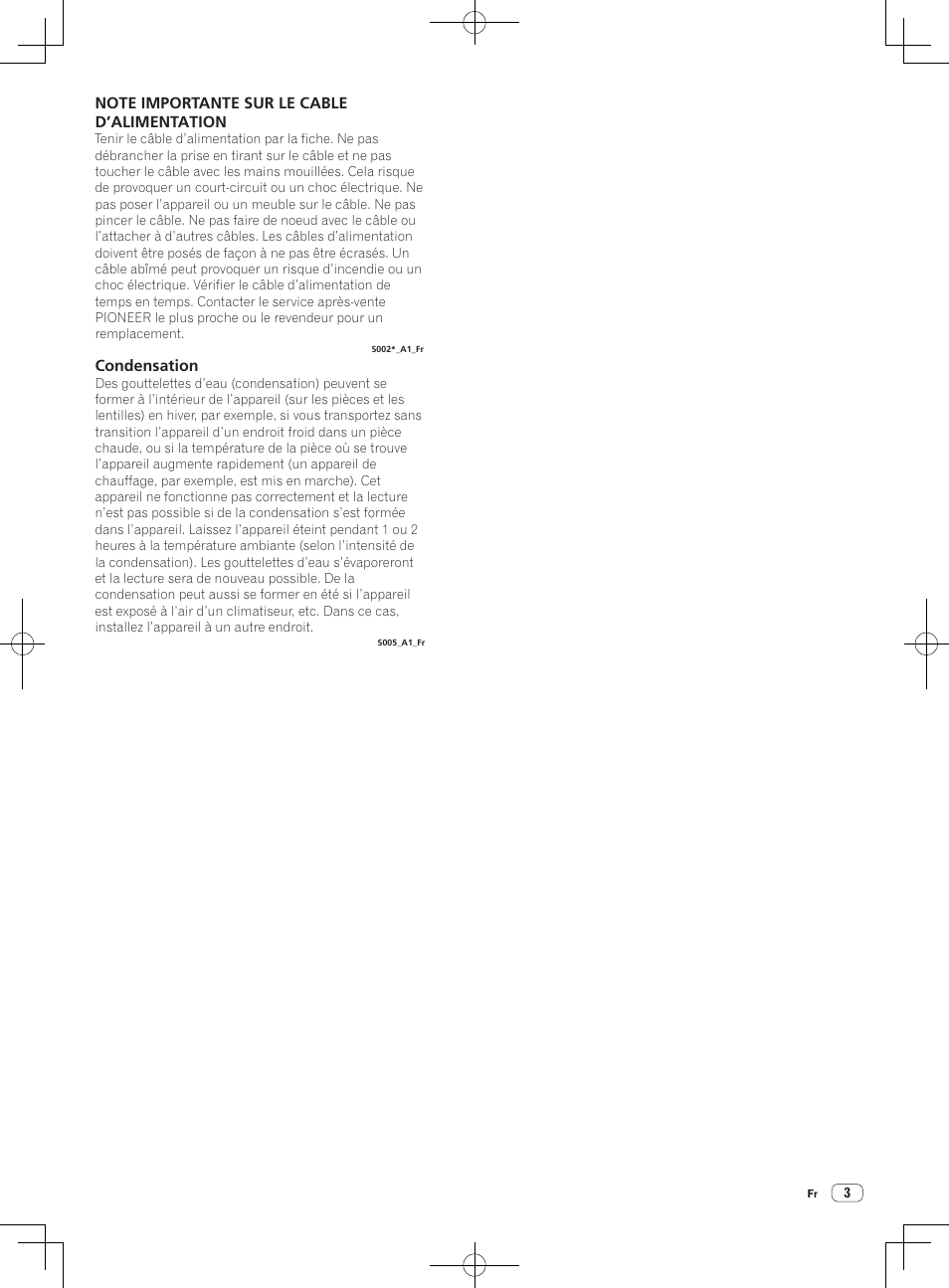 Condensation | Pioneer XDJ-R1 User Manual | Page 13 / 84