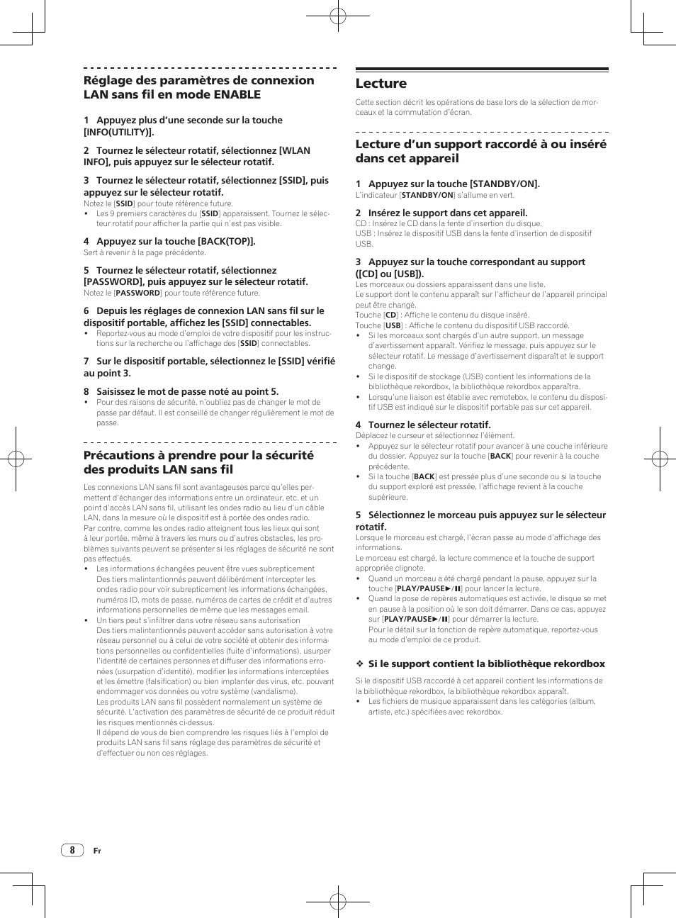 Lecture | Pioneer XDJ-R1 User Manual | Page 18 / 84