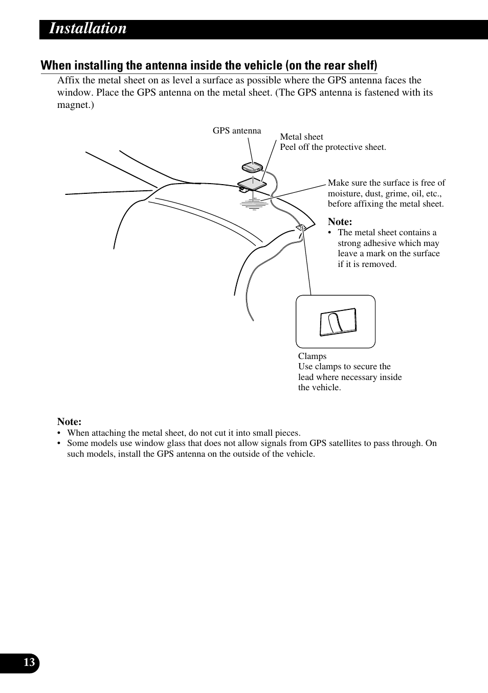 Installation | Pioneer AVG-VDP1 User Manual | Page 14 / 86