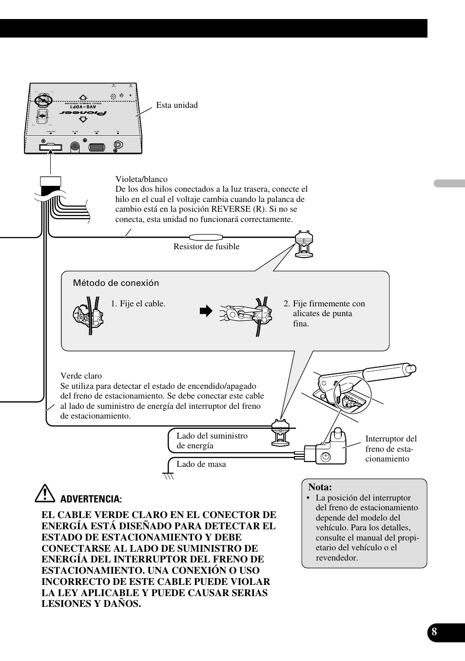 Pioneer AVG-VDP1 User Manual | Page 23 / 86