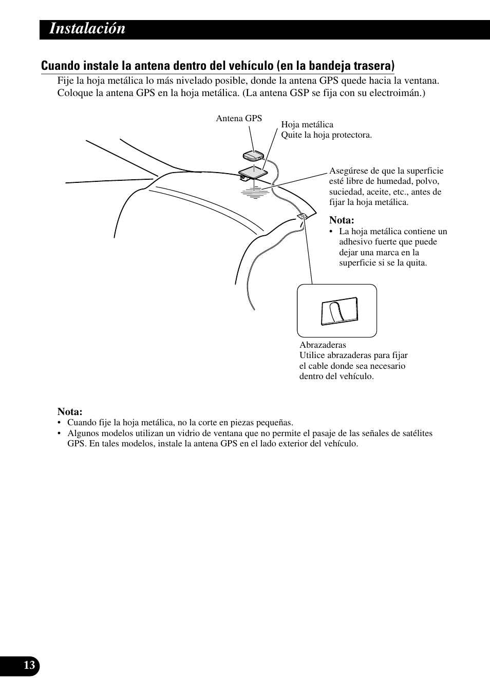 Instalación | Pioneer AVG-VDP1 User Manual | Page 28 / 86