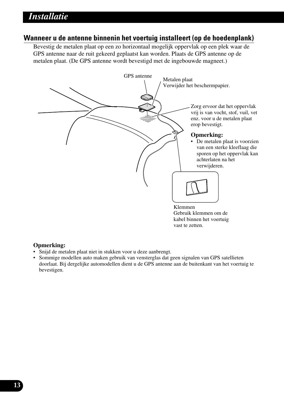 Installatie | Pioneer AVG-VDP1 User Manual | Page 84 / 86
