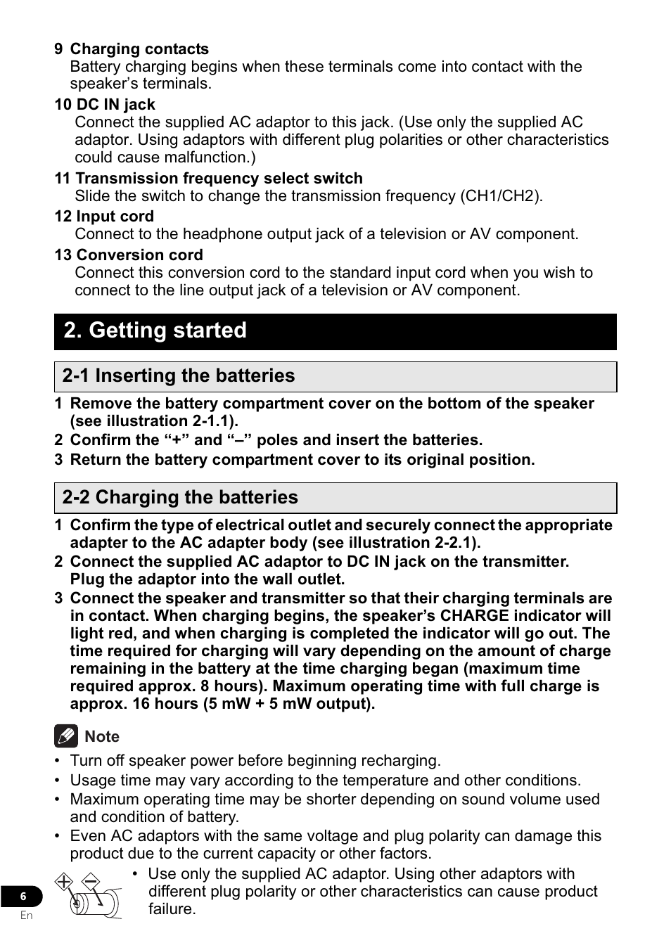 Getting started | Pioneer VMS-550 User Manual | Page 12 / 92