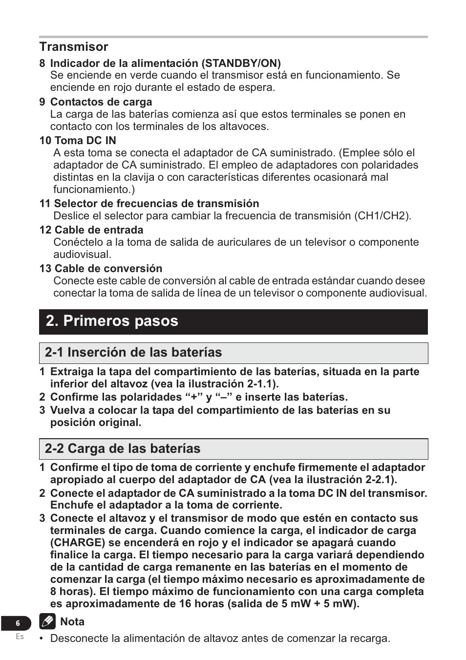 Primeros pasos | Pioneer VMS-550 User Manual | Page 36 / 92