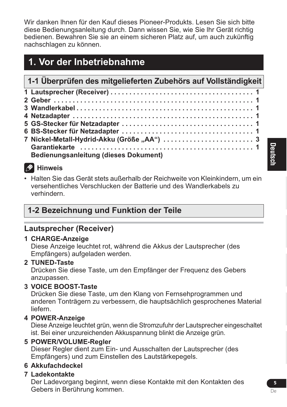 Vor der inbetriebnahme | Pioneer VMS-550 User Manual | Page 47 / 92