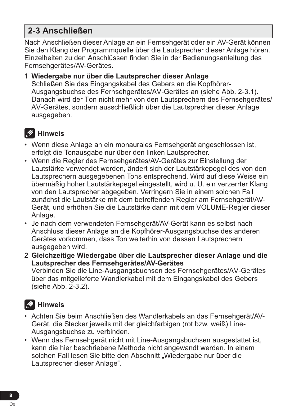3 anschließen | Pioneer VMS-550 User Manual | Page 50 / 92