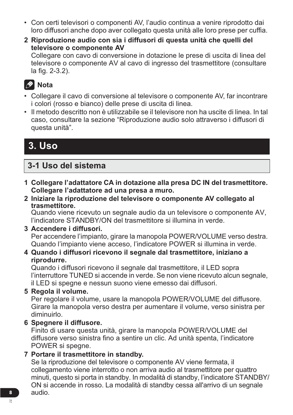 1 uso del sistema | Pioneer VMS-550 User Manual | Page 62 / 92