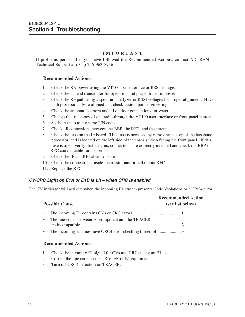 ADTRAN Tracer 2 x E1 User Manual | Page 42 / 62