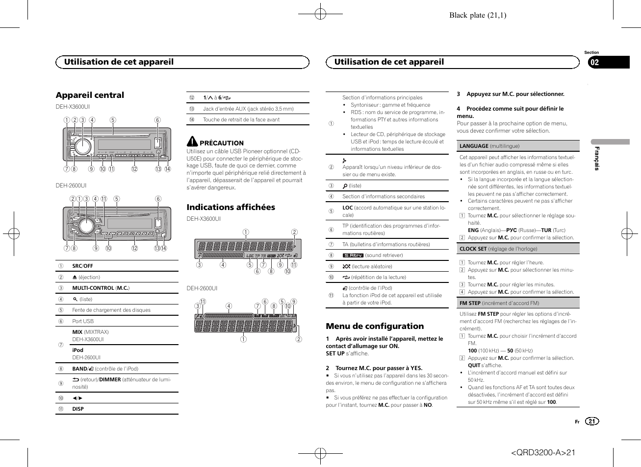 Pioneer DEH-2600UI User Manual | Page 21 / 148