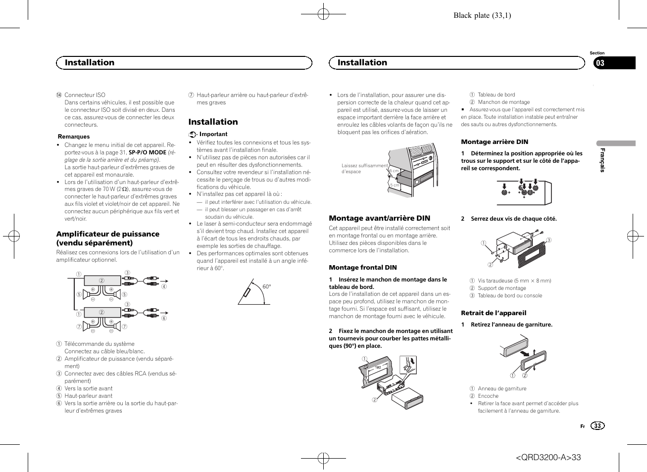 Installation | Pioneer DEH-2600UI User Manual | Page 33 / 148