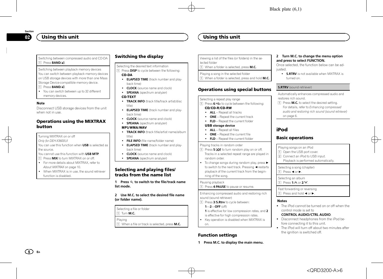 Ipod, Using this unit | Pioneer DEH-2600UI User Manual | Page 6 / 148