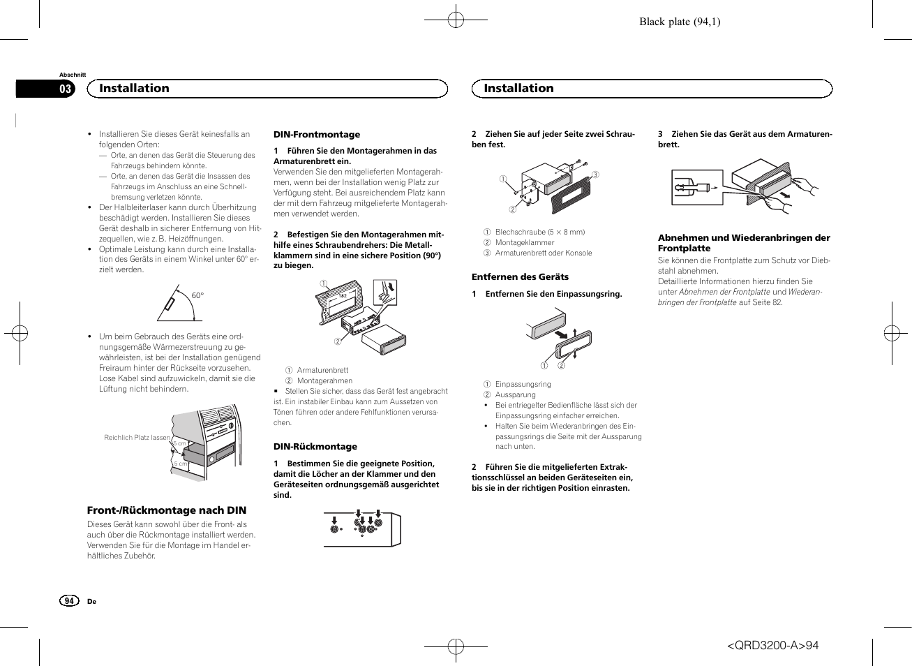 Installation | Pioneer DEH-2600UI User Manual | Page 94 / 148