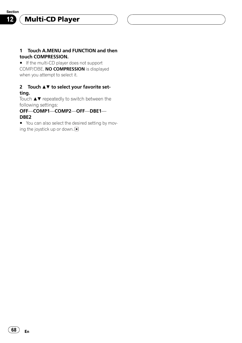Multi-cd player | Pioneer AVH-P7500DVDII User Manual | Page 68 / 119