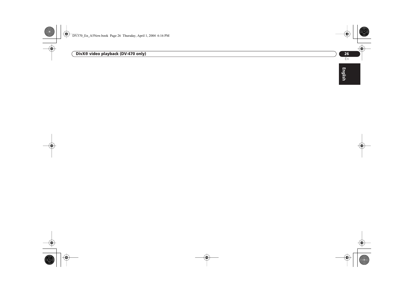 Pioneer DV-470-S User Manual | Page 26 / 28