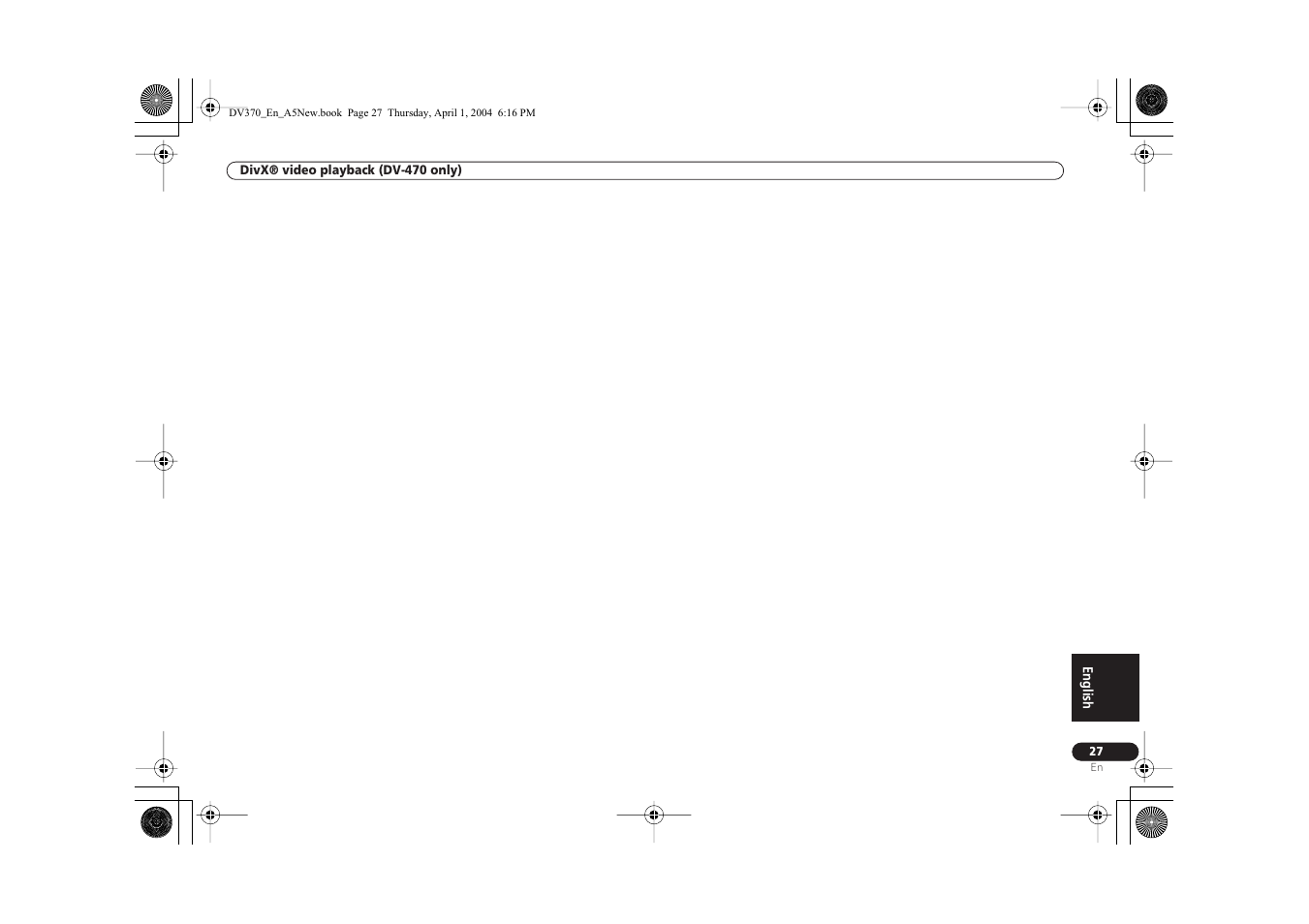 Pioneer DV-470-S User Manual | Page 27 / 28